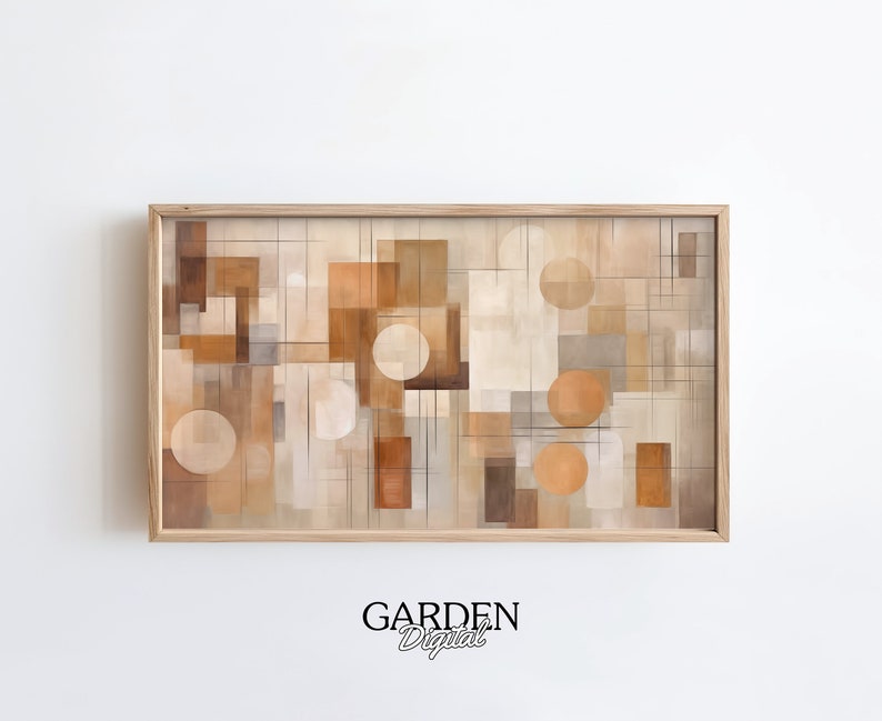 Frame TV Art Abstract Modern Art Design Painting Geometric Art Digital