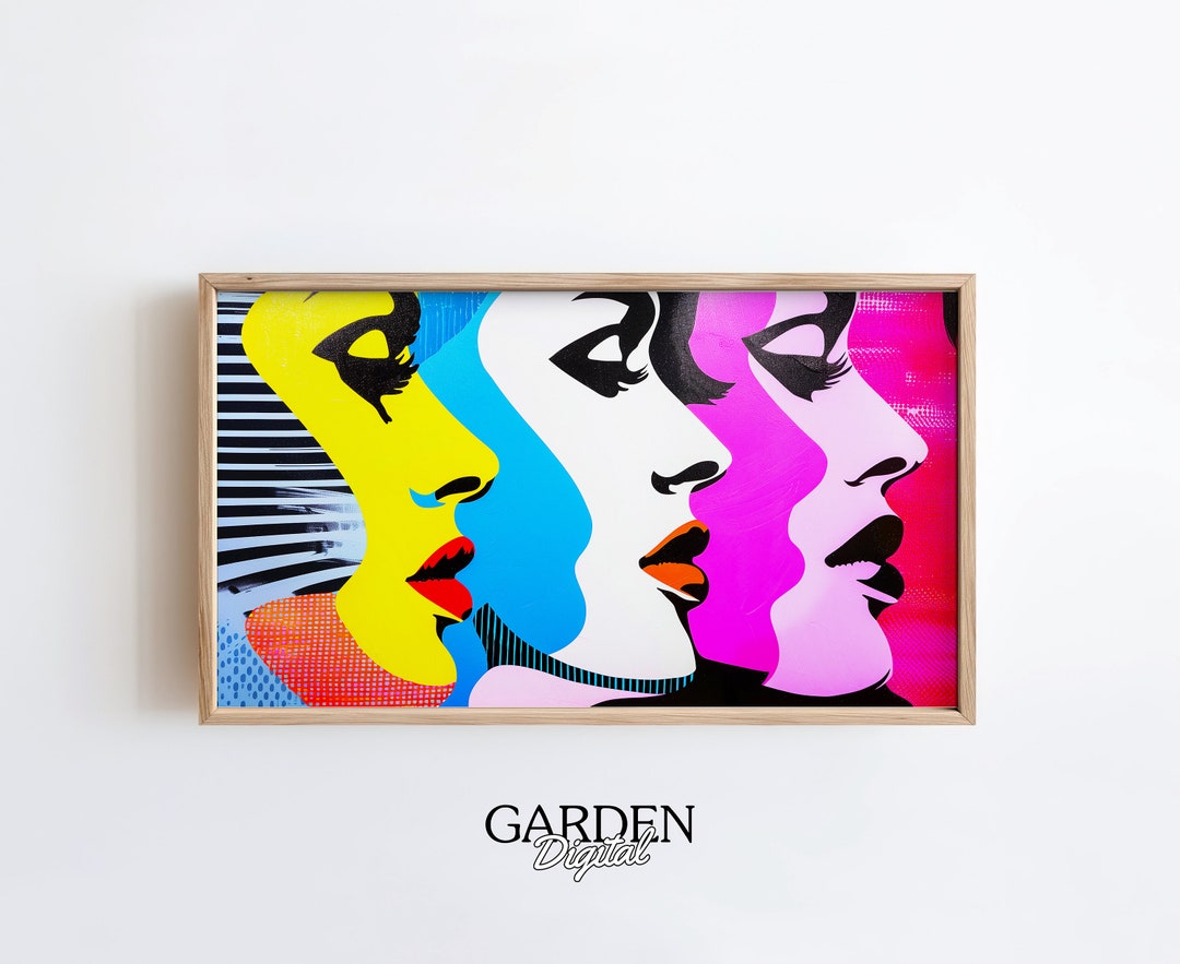 Pop Art Frame TV Andy Warhol Pop Art for TV Digital Art for TV, Frame