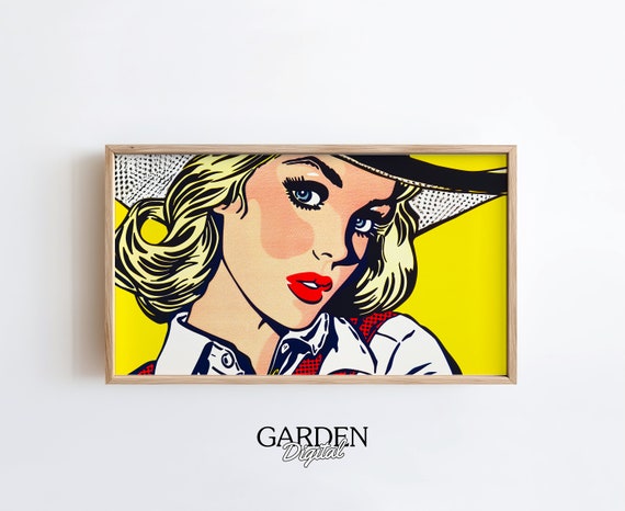 Pop Art Frame TV Western | Roy Lichtenstein | Pop Art for TV