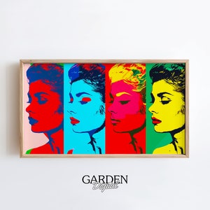 Pop Art Frame TV | Andy Warhol | Pop Art For TV | Digital Art For TV | Frame Art Design, Home Wall Art, American Art, Retro Pop Art, Vintage