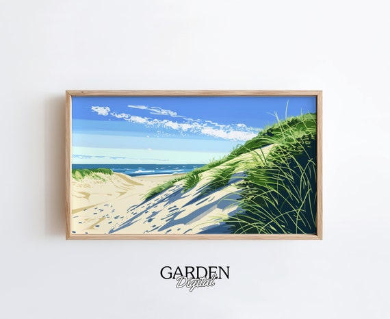 Beach Sand Dunes Art | Samsung Frame TV Beach | Summer Art