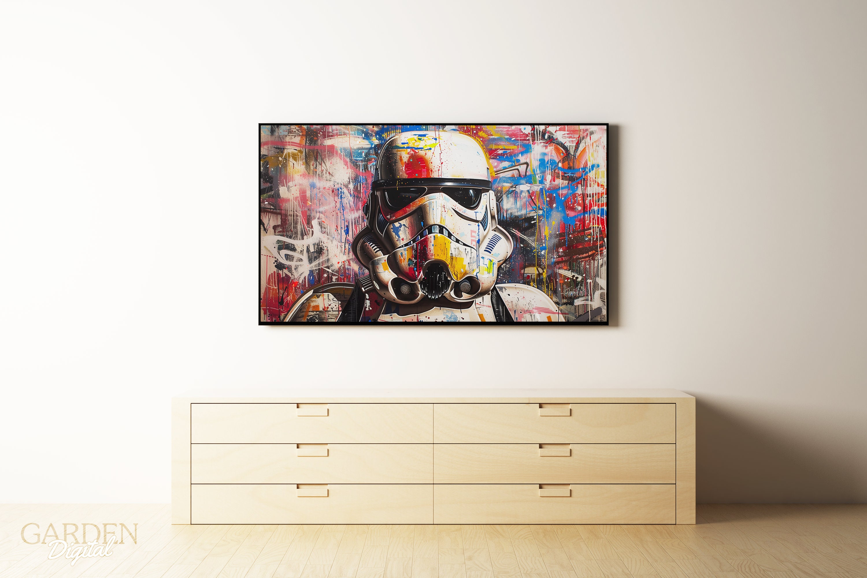 Star Wars Street Art Frame TV | Banksy | Mr Brainwash