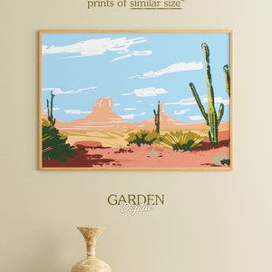 Samsung Frame TV Art Western Desert Landscape Desert Digital Art For TV Desert Painting Frame TV Art Desert Cactus Art Summer Art image 4