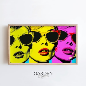 Pop Art Frame TV | Andy Warhol | Pop Art For TV | Digital Art For TV | Frame Art Design, Home Wall Art, American Art, Retro Pop Art, Vintage