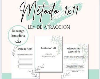 Plantilla / Libro Manifestación / Ley de Atracción