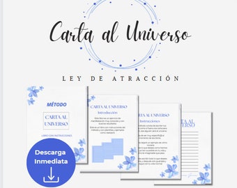 Plantilla / Libro Manifestación / Carta al Universo