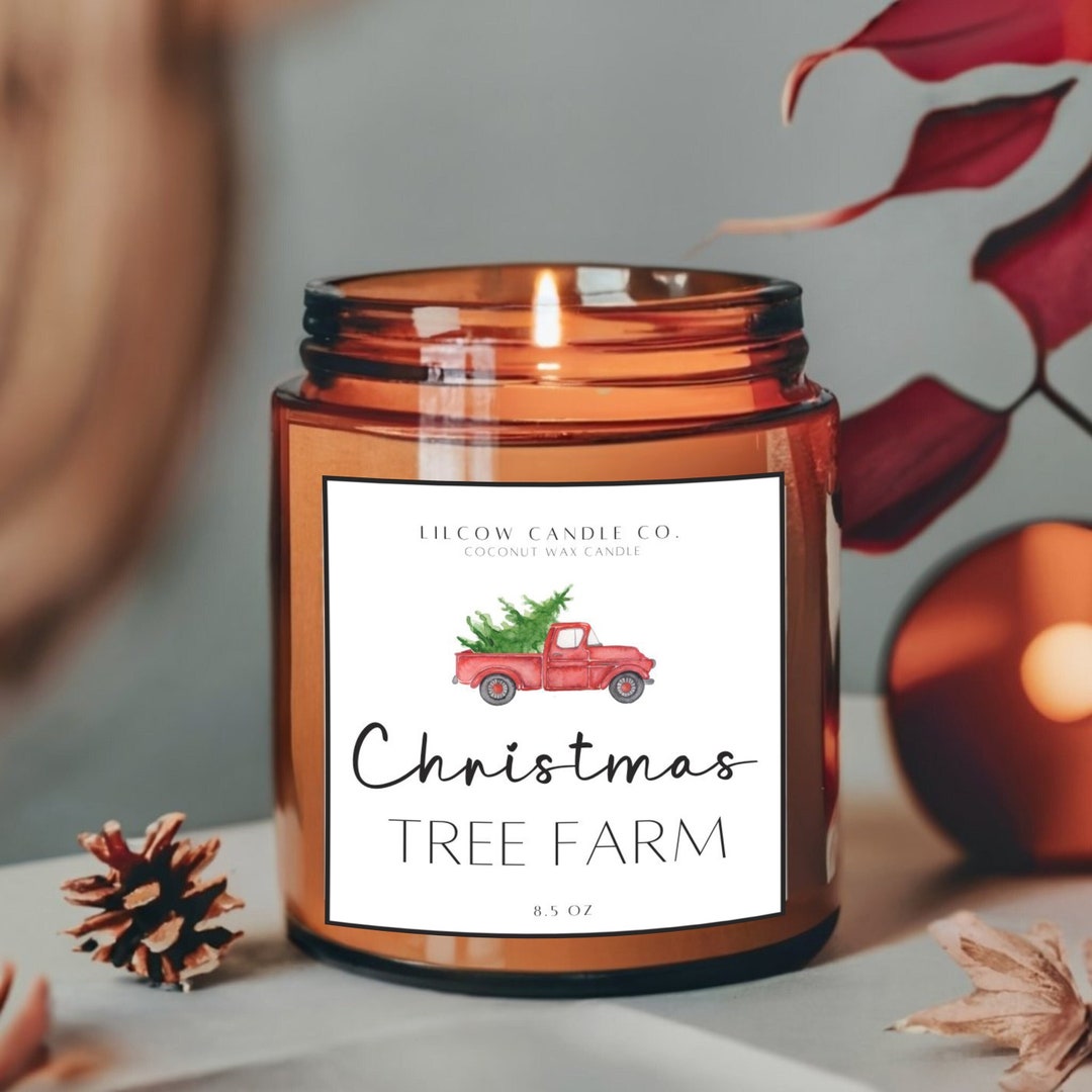 Christmas Tree Farm Candle Gift Holiday Candle With Gift Box Etsy