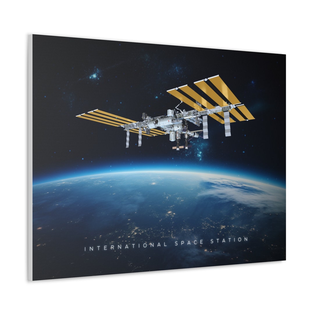 International Space Station - Gallery Canvas Wrap Wall Art - Etsy