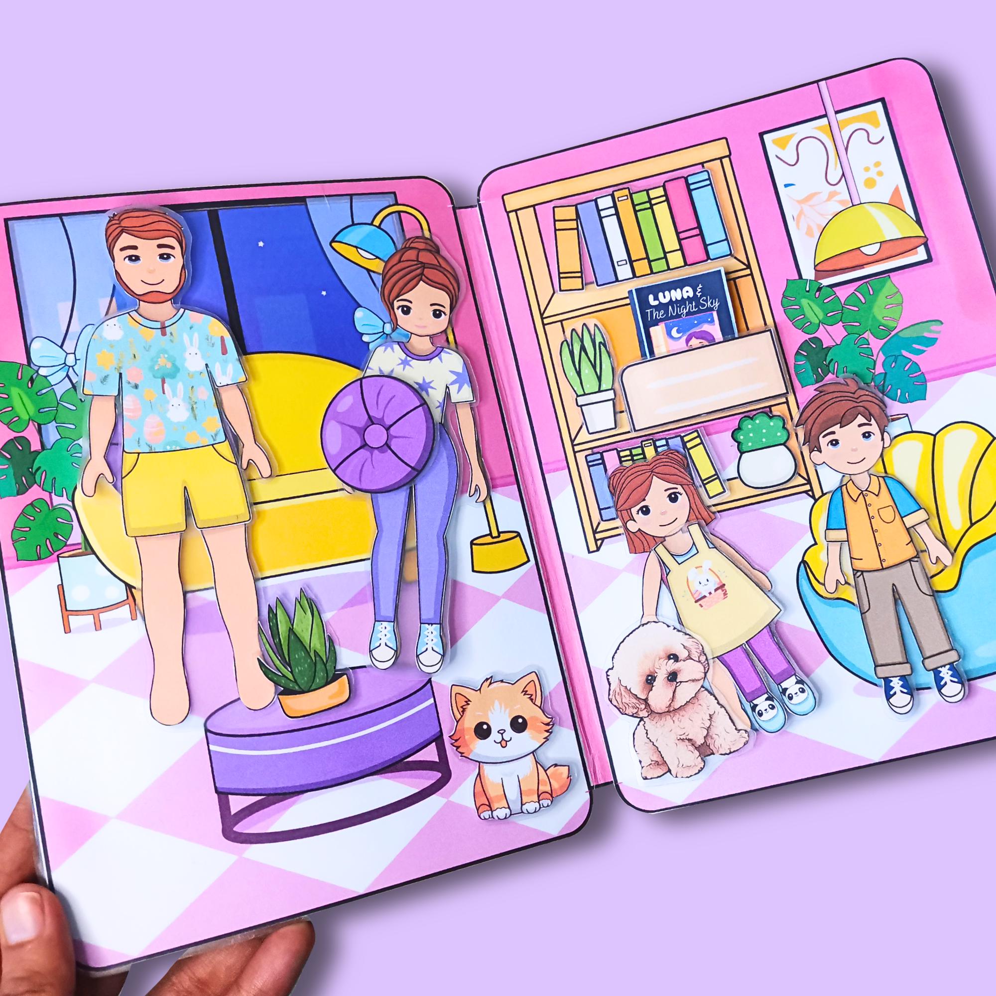 paper-dollhouse-printable-family-paper-doll-quiet-book-kids-activity-and-crafts-cut-and-build-activity-digital-download-etsy for Free Printable Paper Doll Family Paper Dollhouse Printable Family, Paper Doll Quiet Book Kids Activity and Crafts, Cut and Build Activity, Digital Download - Etsy for Free Printable Paper Doll Family