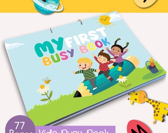 Preschool Busy book printable , Kids busybook montessori materials