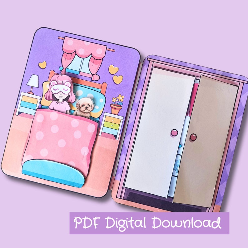 Paperdoll House Printable, Printable Paper Doll Quiet Book Kids Activity and Crafts - Etsy