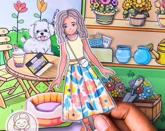 Printable Paper Doll Dress-Up: DIY Quiet Book, Fun screen free playtime for Kids