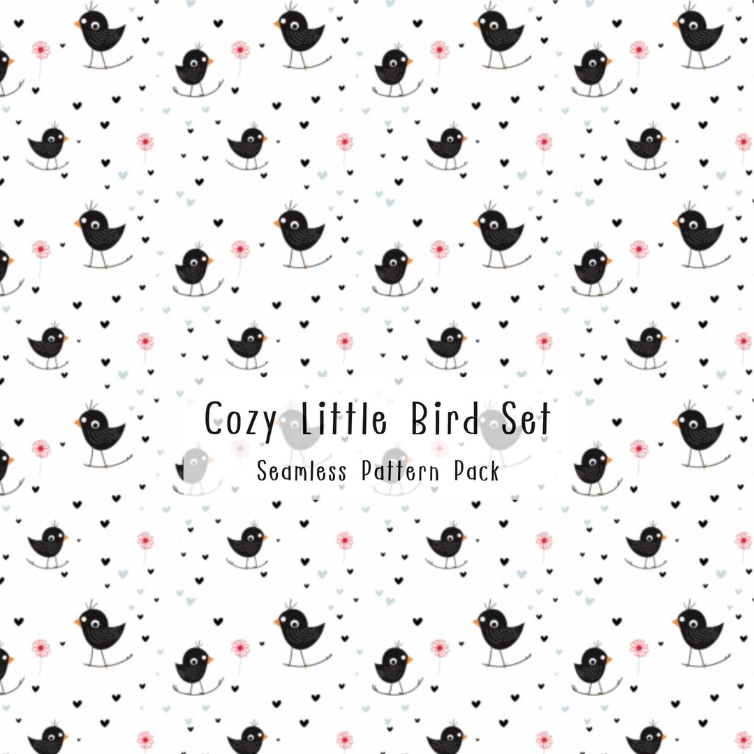Gentle Little Bird Seamless Pattern for Kids Nursery Digital Paper - Etsy