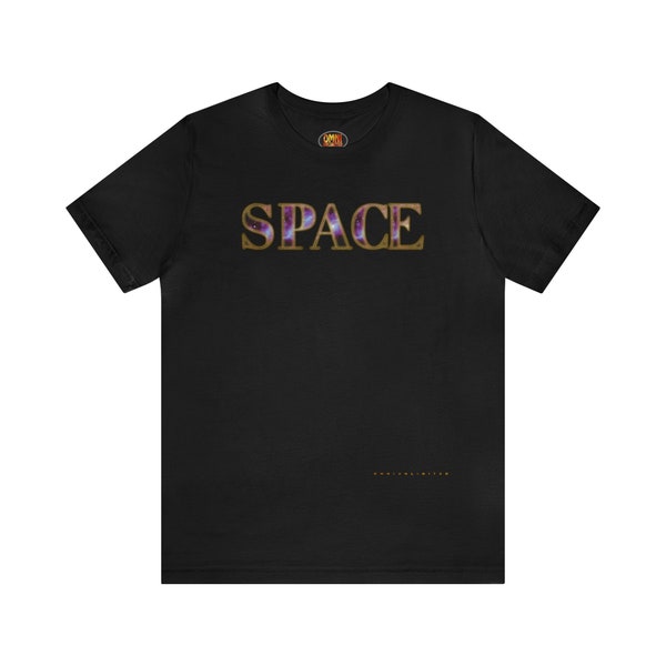 SPACE - Unisex Jersey Short Sleeve Tee - Cosmic Infinity Soft Cotton Tshirt NASA Intergalactic Top Stars Love Mystic Universe Shirt Moon