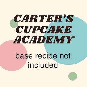 Carter's Cupcake Academy (non è inclusa la ricetta della base per cupcake da forno)