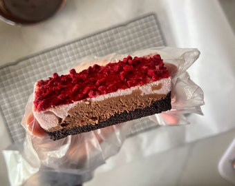 Chocolate Raspberry Cheesecake Bars Recipe (or slices)