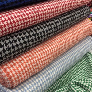 Tessuto in tweed di cotone pied de poule: tessuto moderno tagliato su misura