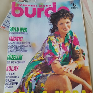 Vintage Burda Sewing Pattern Magazine - 1993 Fashion