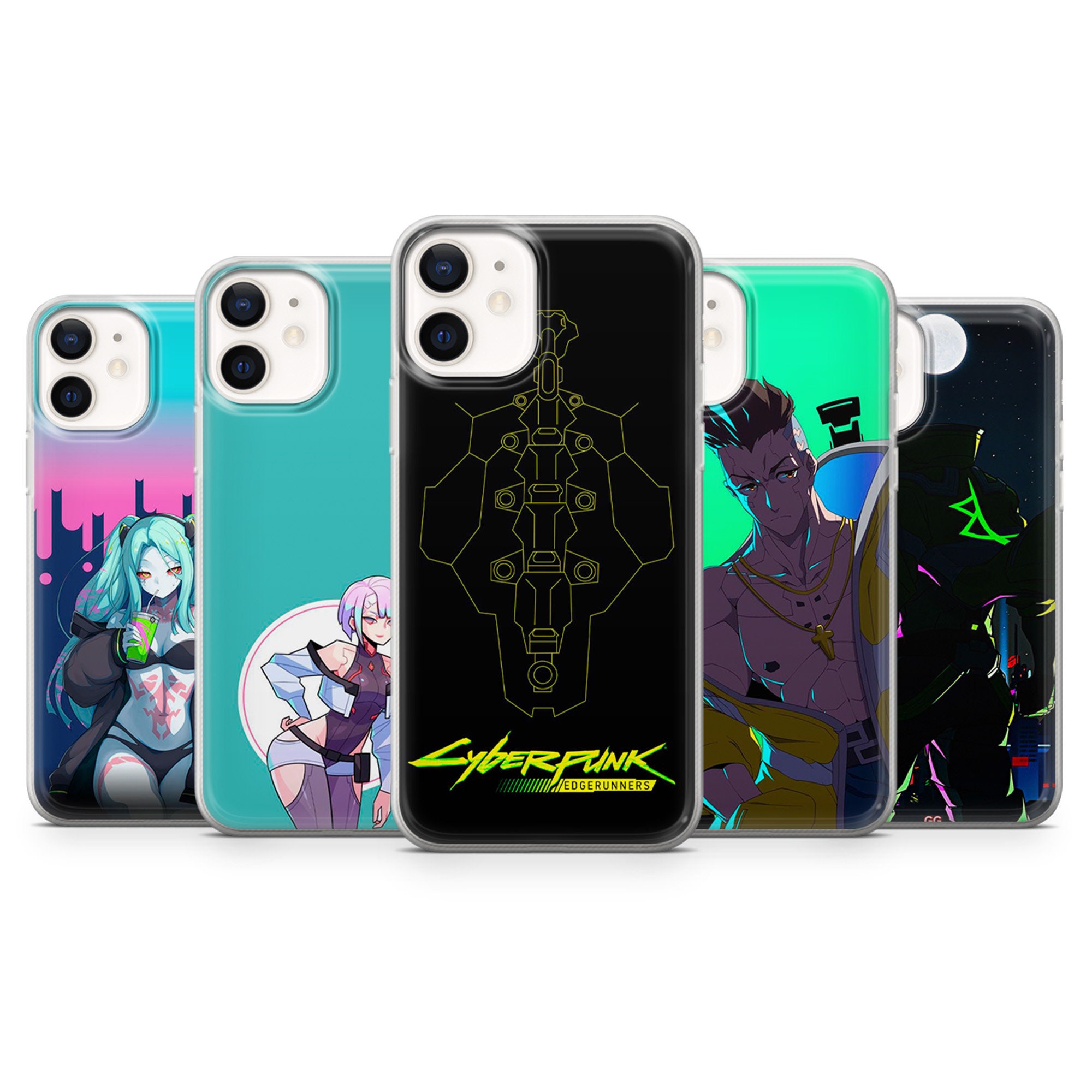 Cyberpunk Phone Case Cover for iPhone 15 Pro Max 14 13 12 11
