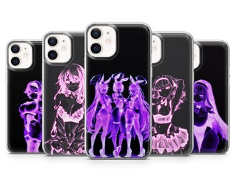 Couverture de boîtier de téléphone esthétique ultraviolette pour iPhone 15 Pro Max 14 13 12 11 XR SE, Samsung S23 S22 S21 Fe S20 A13 A14 A73 A53, Pixel 8 7 6A