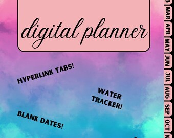 Digital Planner with Calendar and Budgeting, Not dated