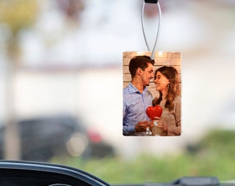 Custom Photo Car Air Freshener Rearview Mirror Ornament Air Freshener for Couple