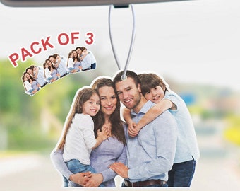 Picture Air Freshener Custom Car Air Freshener Rearview Mirror Ornament Funny 3PCS Air Freshener Gifts For Family