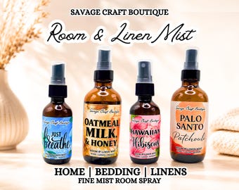 Room & Linen Mist | Room Spray | Handmade Home Fragrance | Fabric Freshener | Bedding Refresh | Choose Your Scent | Year-Round Favorites