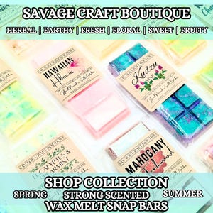 FRÜHLING & SUMMER, Wachs schmelzen Snap Riegel für Stövchen, All-natürliche Sojawachs Melts, stark duftend, giftfrei, handgemachter Raumduft