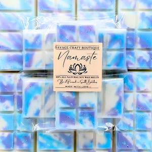 Namaste, Spa Retreat Duftende Wachsschmelze Snap Bar für Wärmer, All-natürliche Sojawachs schmilzt, stark duftend, Vegan, Giftfreie Hand gegossen