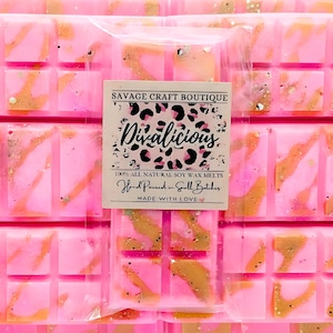 Divalicious Type Scented, Wax Melt Snap Bar for Warmer, All-Natural Soy Wax Melts, Strong Scented, Vegan, Hand Poured, Designer Scents