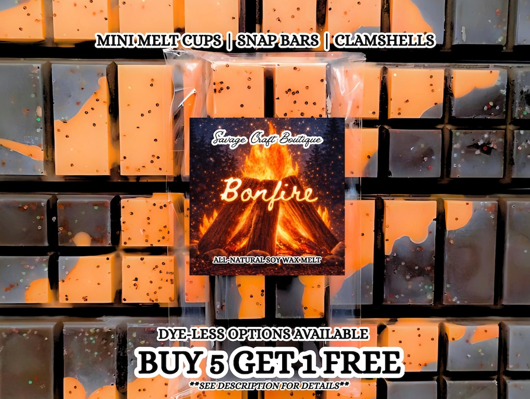 Bonfire Snaps Bonfire Soy Wax Melts | Smoky Campfire Scent | Wax Tarts | Strong ...
