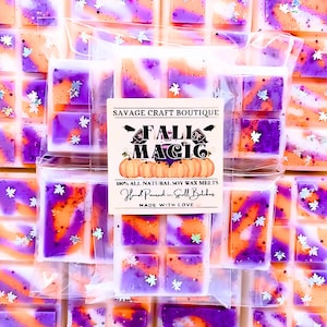 Fall Magic Scented, Wax Melt Snap Bar for Warmer, All-Natural Soy Wax Melts, Strong Scented, Vegan, Toxic-Free Hand Poured