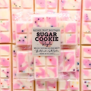 Sugar Cookie Royale Scented Wax Melt Snap Bar for Warmer, All-Natural Soy Wax Melts, Strong Scented, Vegan, Toxic-Free Hand Poured
