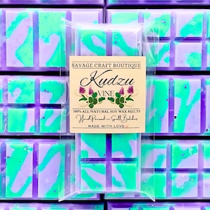 Kudzu Vine Scented, Wax Melt Snap Bar for Warmer, All-Natural Soy Wax Melts, Strong Scented, Vegan, Toxic-Free Hand Poured