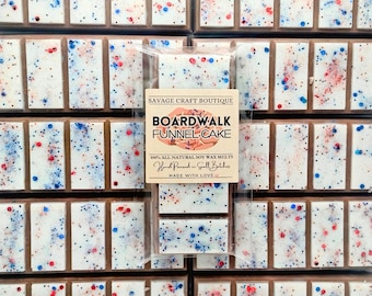 Boardwalk Funnel Cake Scented Wax Melt Snap Bar for Warmer, All-Natural Soy Wax Melts, Strong Scented, Vegan, Toxic-Free Hand Poured