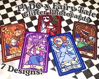 TADC x Fairy Tale Glitter fotokort, 54 x 85 mm, rundade kanter (7 designer)