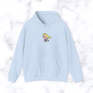 Powerpuff Girls Bubbles Hoodie, Cartoon Character Jumper, Animated Hooded Top