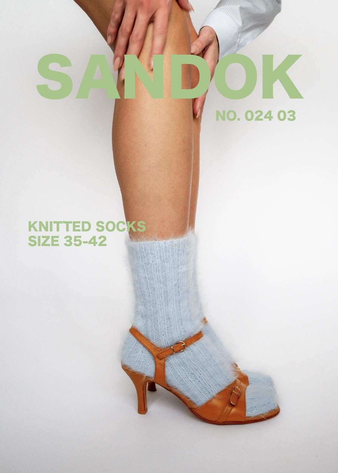 Knitted rib socks English (digital download)