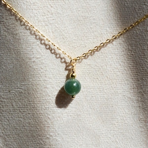 Genuine Natural Jade Pendant Green Bead Jadeite Jade Necklace Green Jade Jewelry, Christmas Gift Perfect Birthday Gift for Your Lover