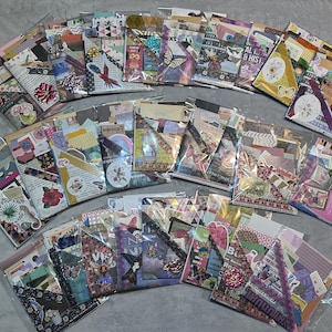 Handmade pocket of Junk Journal, Scrapbooking Mystery Set (20-25+ pieces with pocket)