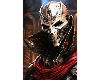 Jhin League of Legends Fan Art Matte Vertical Posters
