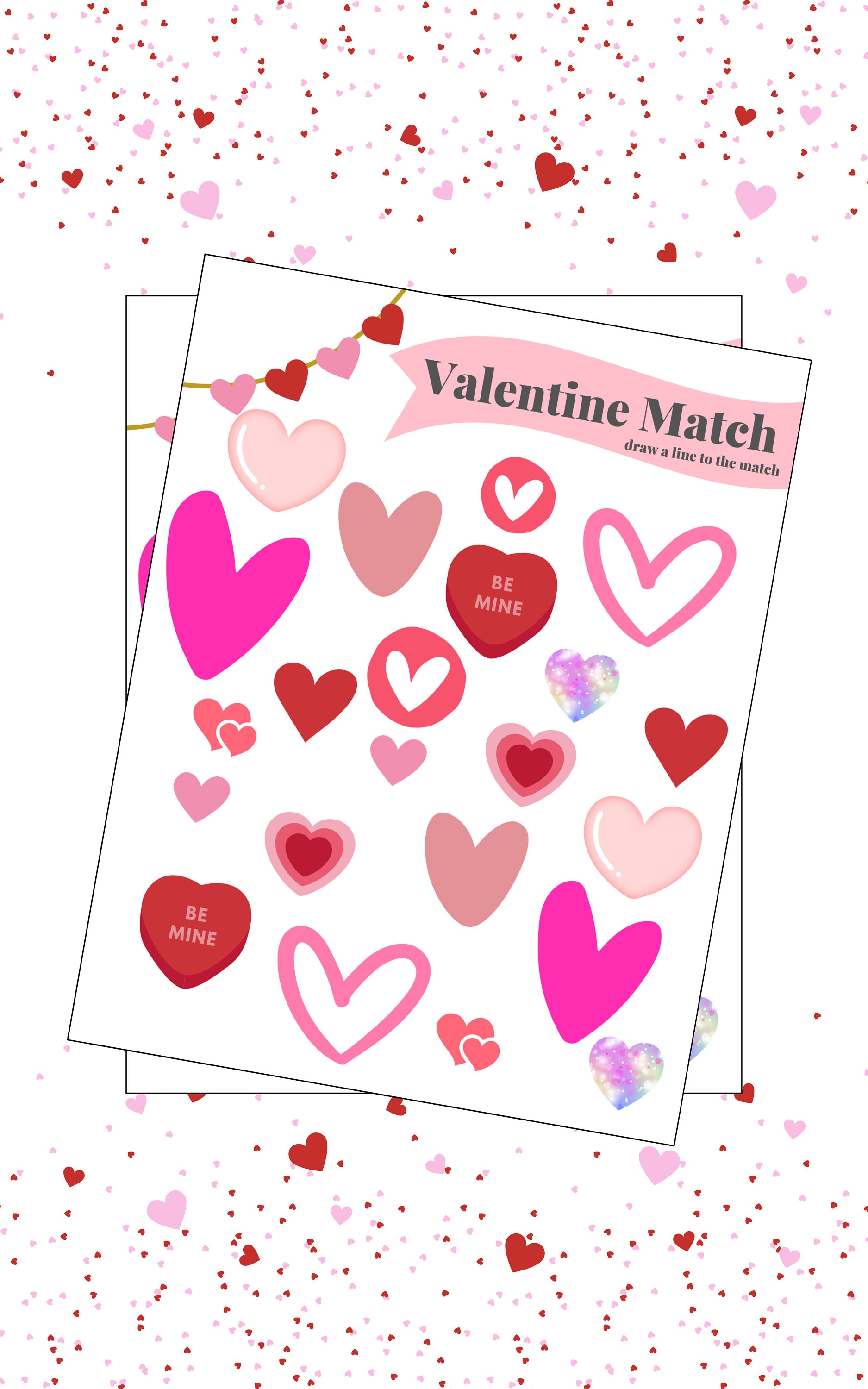 Valentine's Day Printable | Valentine's Day Match Game | Valentine's ...