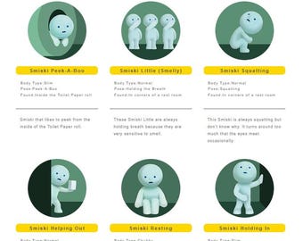 Smiski Toiletten-Kollektion (Blind Box)