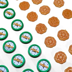 3D Printed Coins, Compasses and Clock – Compatible with Lost Ruins of Arnak