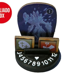 Monster Bases with HP Tracker and Status Slot – 30 pcs for Gloomhaven & Frosthaven