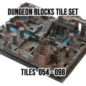 Constructor de Mazmorras 3D Dungeon Blocks: Set Bloques 2. Personaliza tu Aventura para D and D, Pathfinder y Más Juegos de Mesa y Rol