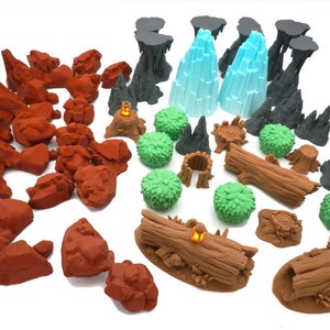 Pacchetto Natura per Gloomhaven, Frosthaven e giochi di ruolo come Dungeons & Dragons - 42 pezzi