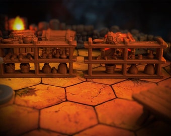 Opbergsysteem voor Gloomhaven, Frosthaven Maw of the Lion of een ander rollenspel zoals Dungeons and Dragons en Pathfinder - 2 stuks