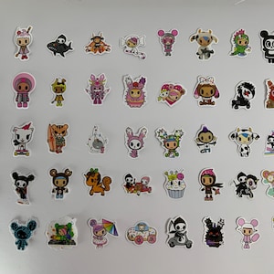 Toki Vinyl Stickers - Waterproof Laptop, Tumbler Decals - Set of 10